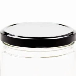 Black 82mm Twist Off Lid | 12 Pack