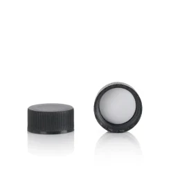 20-400 Black PP Cap | 25 Pack