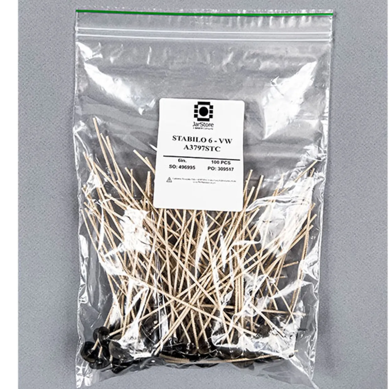 CD-6 6" Pre-tabbed Wick | 100 Pack