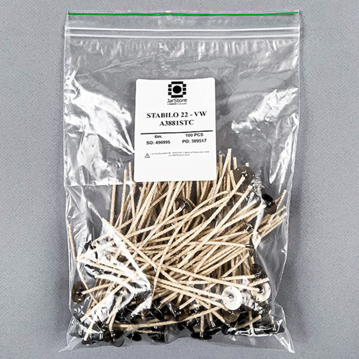 CD-22 6" Pre-tabbed Wick | 100 Pack