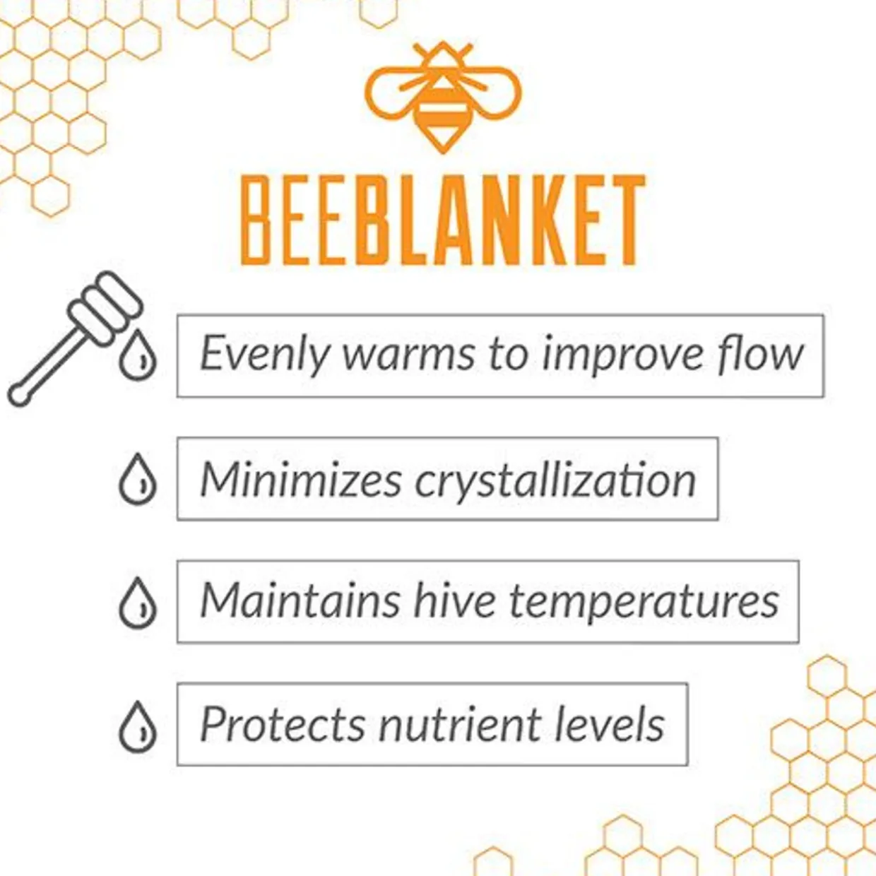 Honey Heating Blanket For 55 Gallon Drums