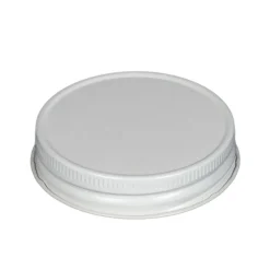 Jar Store 58-400 White Metal Lid | 12 Pack