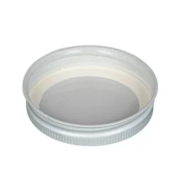 Jar Store 58-400 White Metal Lid | 12 Pack