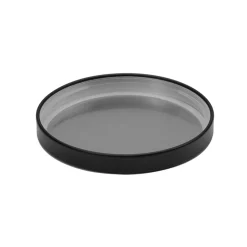 Medium Black Metal Lid | 12 Pack