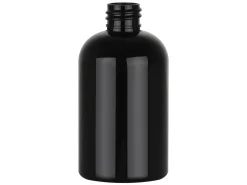 4 Oz Black PET Boston Round 20-410 | 36 Pack