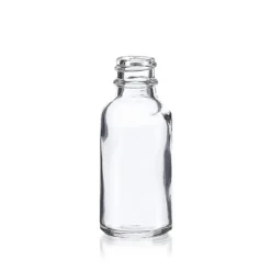 1 Oz Clear Boston Round Bottle 20-400 | 25 Pack