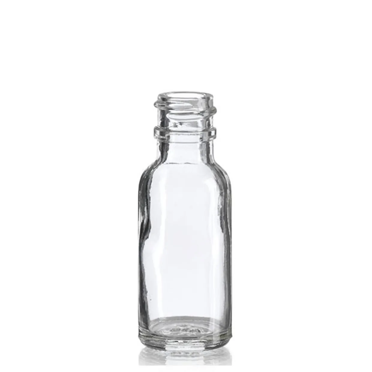 1/2 Oz Clear Boston Round Bottle 18-400 | 25 Pack