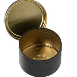 12 Oz Jar Store Black Candle Tin With Feet | 12 Pack