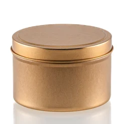 8 Oz Jar Store Rose Gold Candle Tin With Feet | 12 Pack
