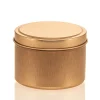 6 Oz Jar Store Rose Gold Candle Tin With Feet | 12 Pack