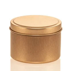 6 Oz Jar Store Rose Gold Candle Tin With Feet | 12 Pack