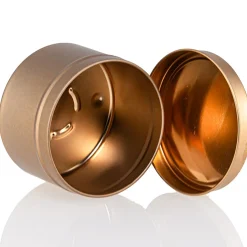 6 Oz Jar Store Rose Gold Candle Tin With Feet | 12 Pack