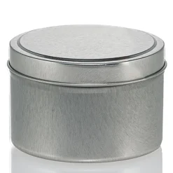 12 Oz Jar Store Silver Candle Tin With Feet | 12 Pack