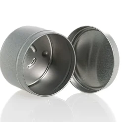 12 Oz Jar Store Silver Candle Tin With Feet | 12 Pack