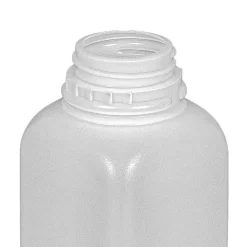 16 Oz Natural HDPE Tall Square Tamper Evident Bottle 38-400 | 12 Pack