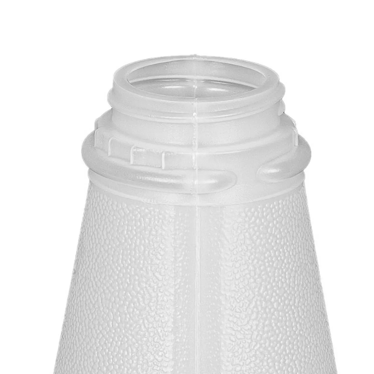 32 Oz Natural HDPE Tall Square Tamper Evident Bottle 38-400 | 12 Pack