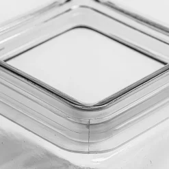 1 1/2 Quart Anchor Square Jar With Bamboo Lid