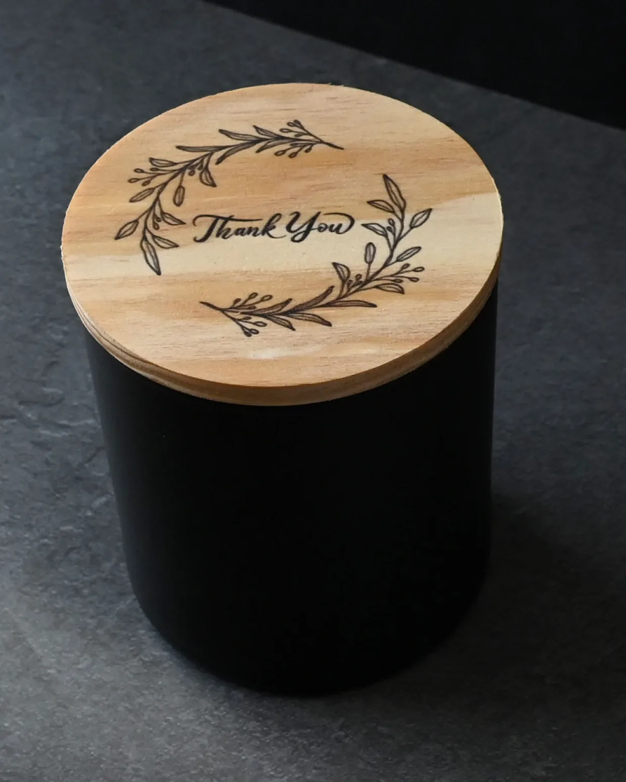 Thank You Wood Lid | 12 Pack