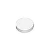 White 48-400 Smooth Sided Cap With Liner | 36 Pack