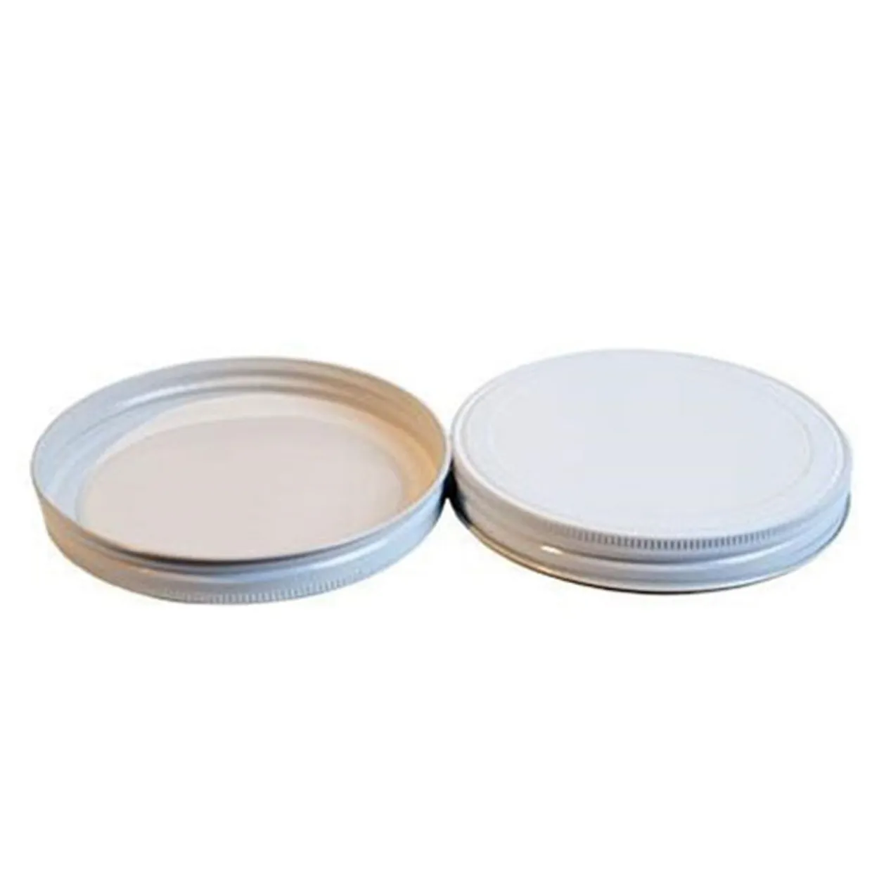 110-400 White Metal Lid | 4 Pack